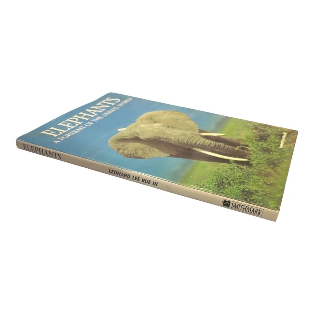 Elephants A Portrait of the Animal World Leonard Lee Rue III 1994 Coffeetable Bk